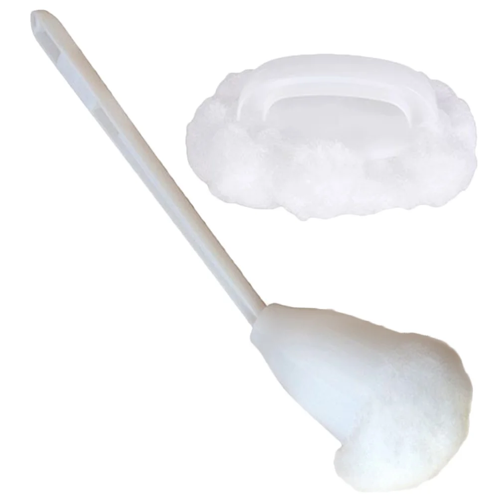 

1 Set Of Toilet Brush Bathtub Brush Soft Bristle Bathroom Cleaning Tool Bowl Scrubber Household Hotel Use Cleaning Supplies