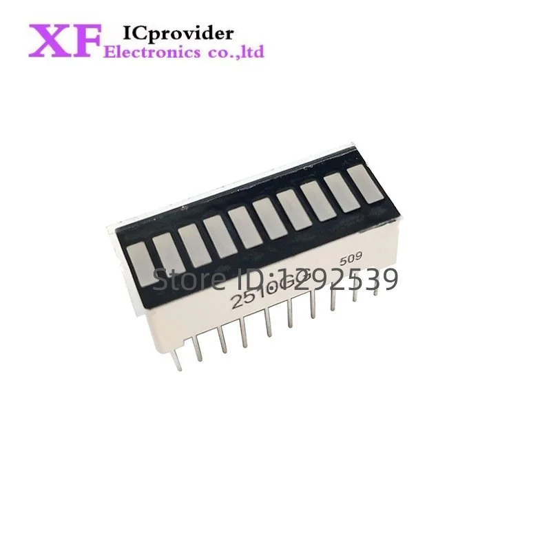 2 Stück LED-Anzeige 10 Segment Bar Graph Rot Grün Blau Weiß Gelb Grün Zahlen Schilder Cube Bars Graphics Bar-Graph Modul DIY