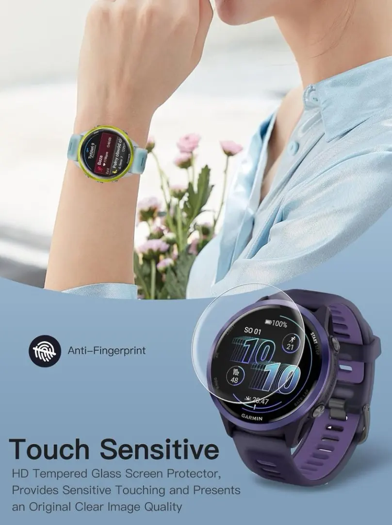 Защитная пленка для экрана с 3D PMMA, полное покрытие и прозрачная мягкая пленка HD, совместимая с Garmin Forerunner 570 42 мм 47 мм/Forerunner 970