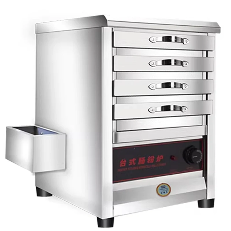 Commercial Steam Rice Roll Maker Side-Mounted Water Tank / Built-in Water Tank 4KW High-Power Electric Steamer Stainless Steel R