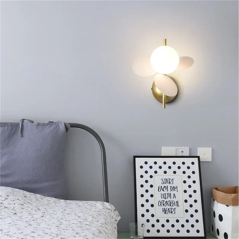 ABEL Nordic Wall Light Creative Macaroon โคมไฟ LED โมเดิร์น Scones ในร่มบ้านห้องนอนติดตั้งตกแต่ง