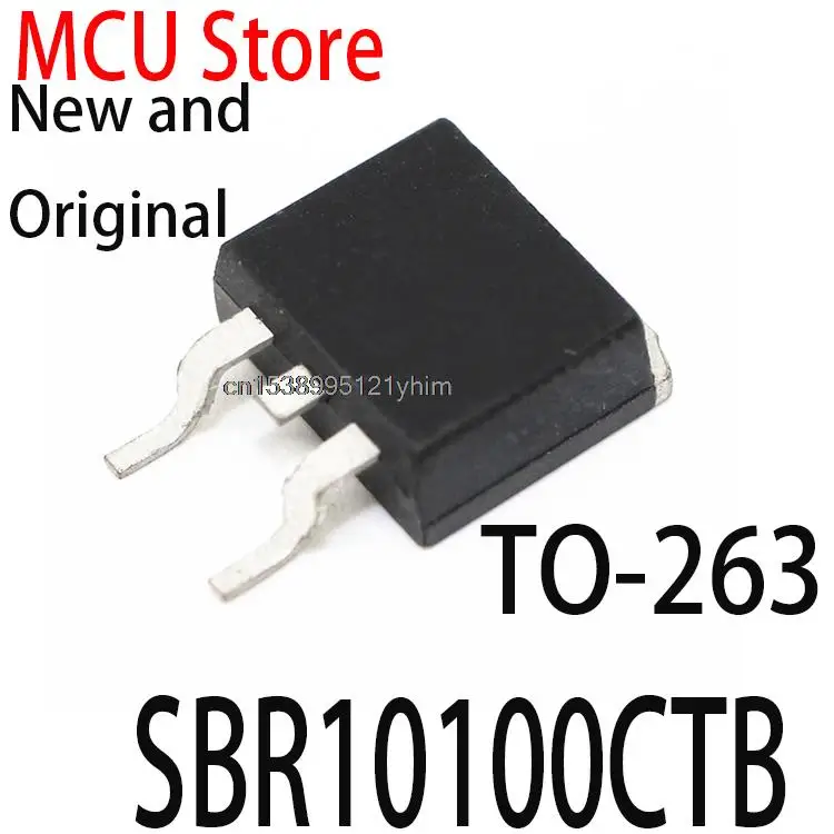 10PCS New and Original TO-263 SBR10100 MBR10100CT TO263 SBR10100CT SBR10100CTB