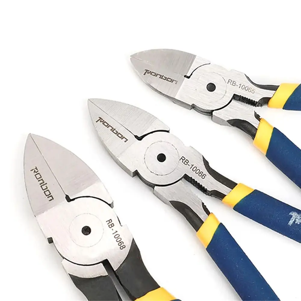 Powerful Repair Side Cutter Electricians Wire Stripping Tool Cable Burrs Nipper Cutting Pliers