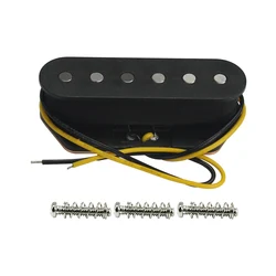 FLEOR Vintage Alnico 5 Electric Guitar Bridge Pickup TL Black for TL Guitar Parts