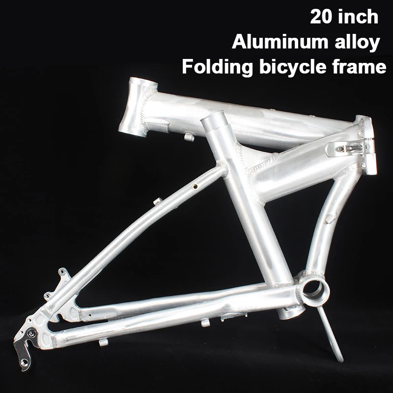 DIY Folding Bikes Bicycle Frame 20 Inch Aluminum Alloy Oil Disc Brake Frameset Blank Rough Bicycle Parts 135mm