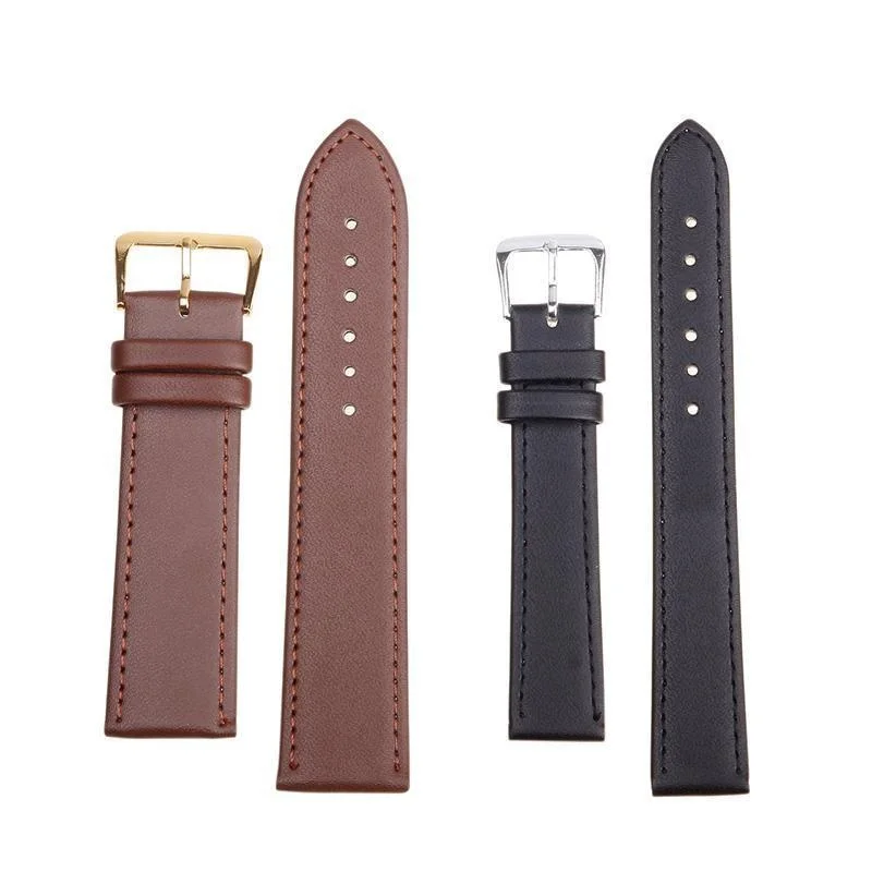 

Plain Weave PU Leather Strap Watchband 12mm 14mm 16mm 18mm 20mm 22mm 24mm Watch Band Candy Colors Clock Straps for Watches