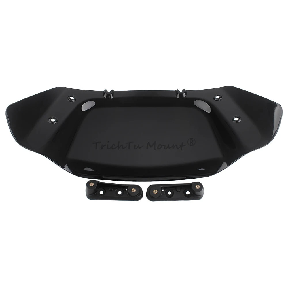 لموديلات Harley Street Glide FLHX/I لعام 2024 - لاحقًا 10 بوصة منحرف الرياح الأمامية للدراجة النارية ABS البلاستيك هدية الزجاج الأمامي