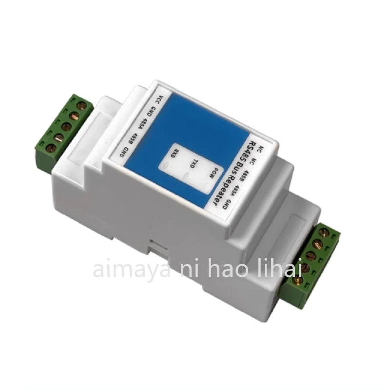 Enhanced lightning protection RS485 magnetic isolation repeater amplifier anti-interference guide rail installation