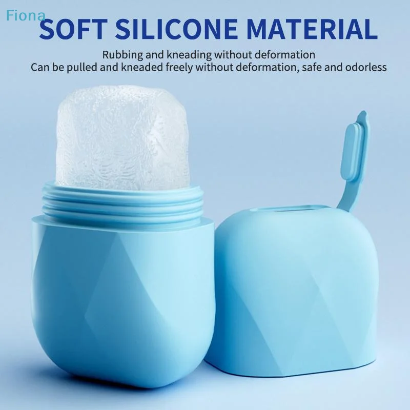 ✔Silicone Face Ice Mold, Reusable Facial Ice Roller for Skincare, Cold Therapy Massager view 2