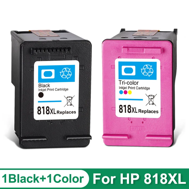 การเปลี่ยนตลับหมึก818XL แบบผลิตใหม่สำหรับ HP 818ตลับหมึกสำหรับ F2418 Deskjet F4238 F2488 F4288 4488 256