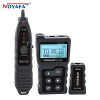 NOYAFA NF-8209 Cable Tracker Lan Display Measure Tester Network Tools LCD Display Measure Length Wiremap Tester with Flashlight