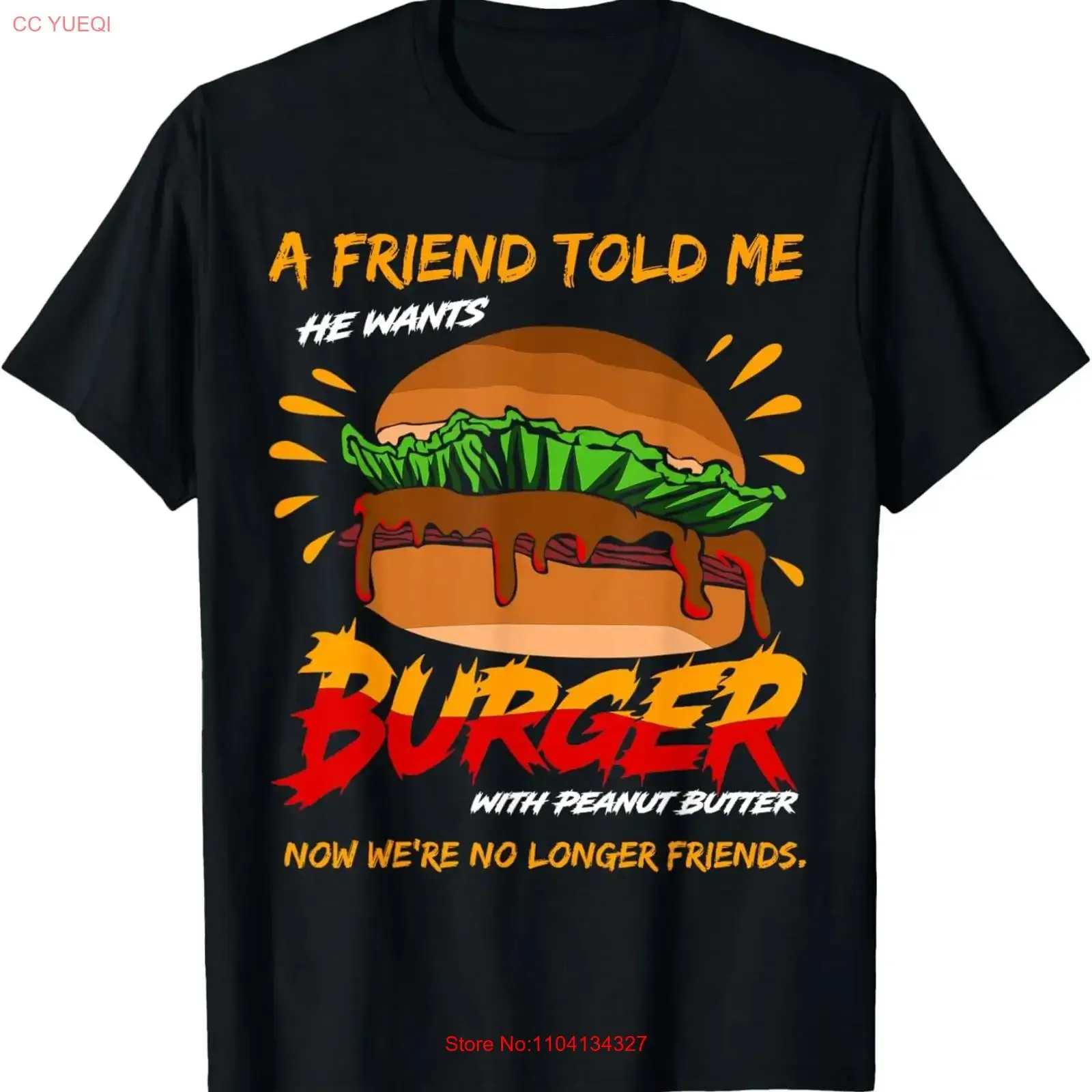 Funny Burger With Peanut Butter Lover Saying T Shirt  vintage Washed Slightly Stylish Stretched Unisex graphic streetwear