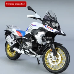 Scale 1/9 R1250 GS Adventure Alloy Diecast Metal Model Motorcycle Sound & Light Model Toys Gifts with Boyfriend Children Present