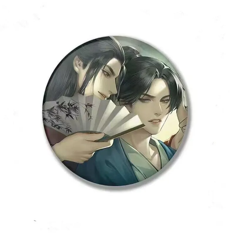 Shan er ling neue Anime Abzeichen Ehren wort wen Kexing Zhou Zishu Cartoon Metall Brosche Männer Frauen Anstecknadeln Schmuck Zubehör