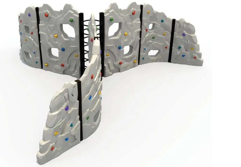 Image 4: Structure de jeu d'escalade intérieure pour enfants avec filet d'extension et mur d'escalade