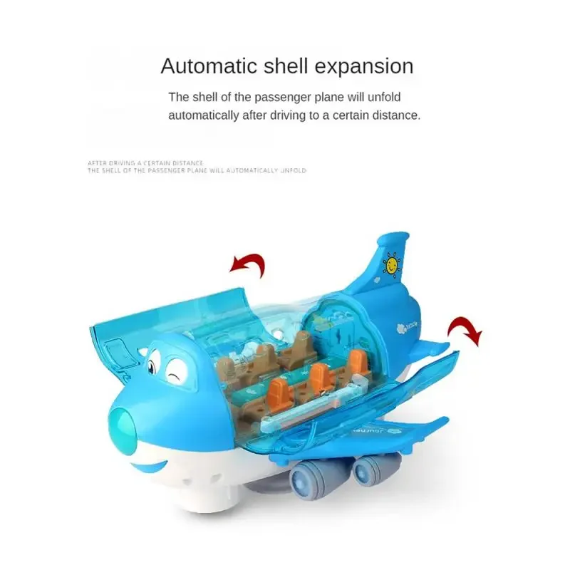 Simulation Model Universal Driving Colorful Package Electronic Toy Kids Toys Enhance Cognitive Ability Airliner Model Brain Game