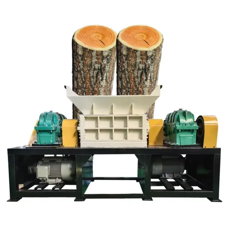 Industrial wooden pallet wood root branch log tree trunk crusher chipper shredder machine price for sale