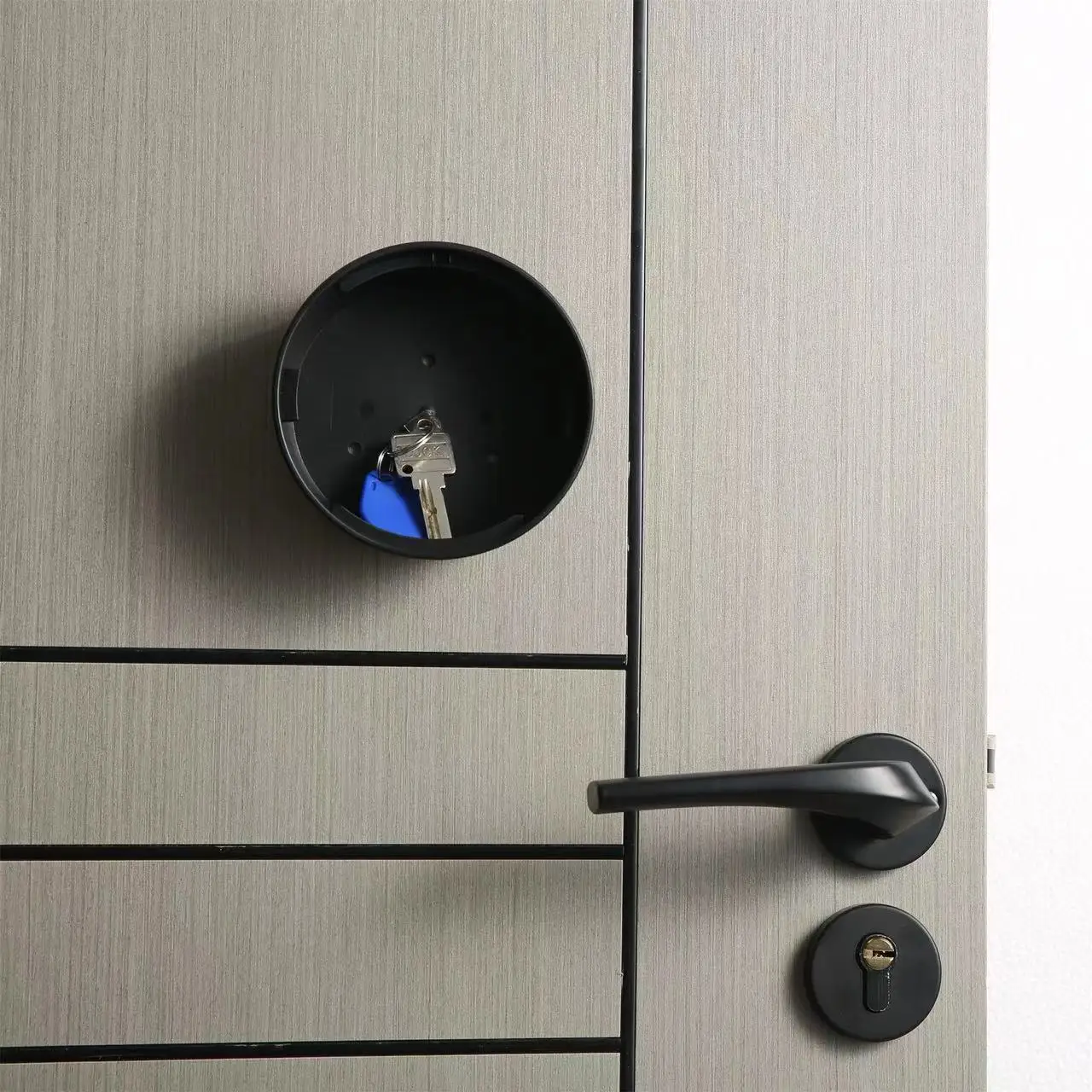 Creative Combination Lock Round Key Storage Box Plastic Multi-function Hidden Private Money Storage Box Secret Deposit Box