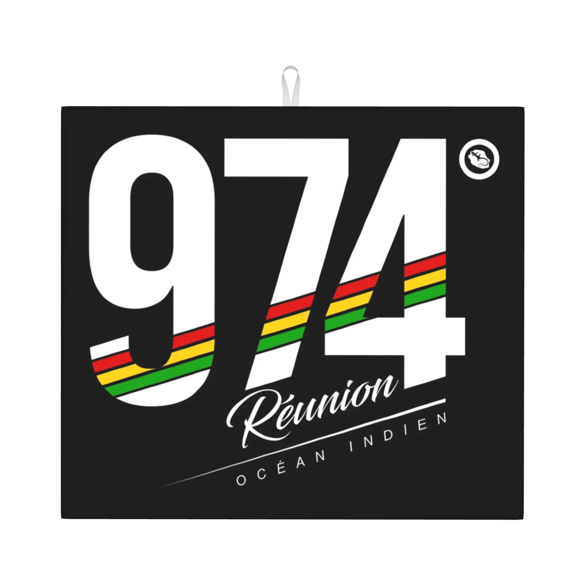 Drying Mat For Kitchen 974 Reunion Isalnd Barware Tableware Oil Proof Reusable Rasta Strips Washable Kitchen Sink Drying Pad