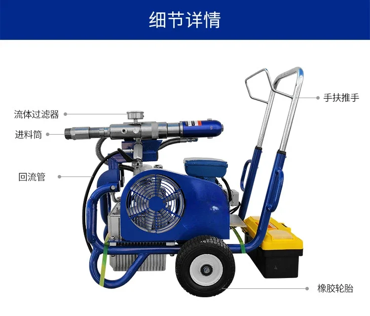 HC-970A Oil-powered high pressure airless putty spraying machine