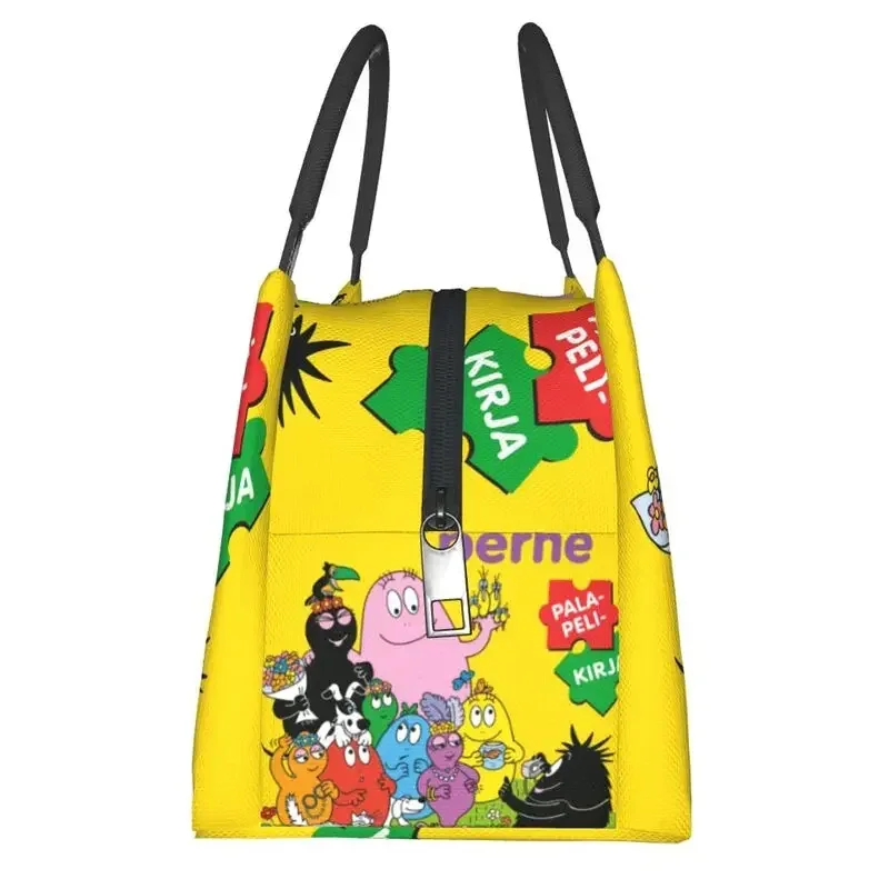 Barbapapa Family Love Insulated Lunch Tote Bag for Women Cartoon Graffiti Anime Portable Thermal Cooler Food Lunch Box