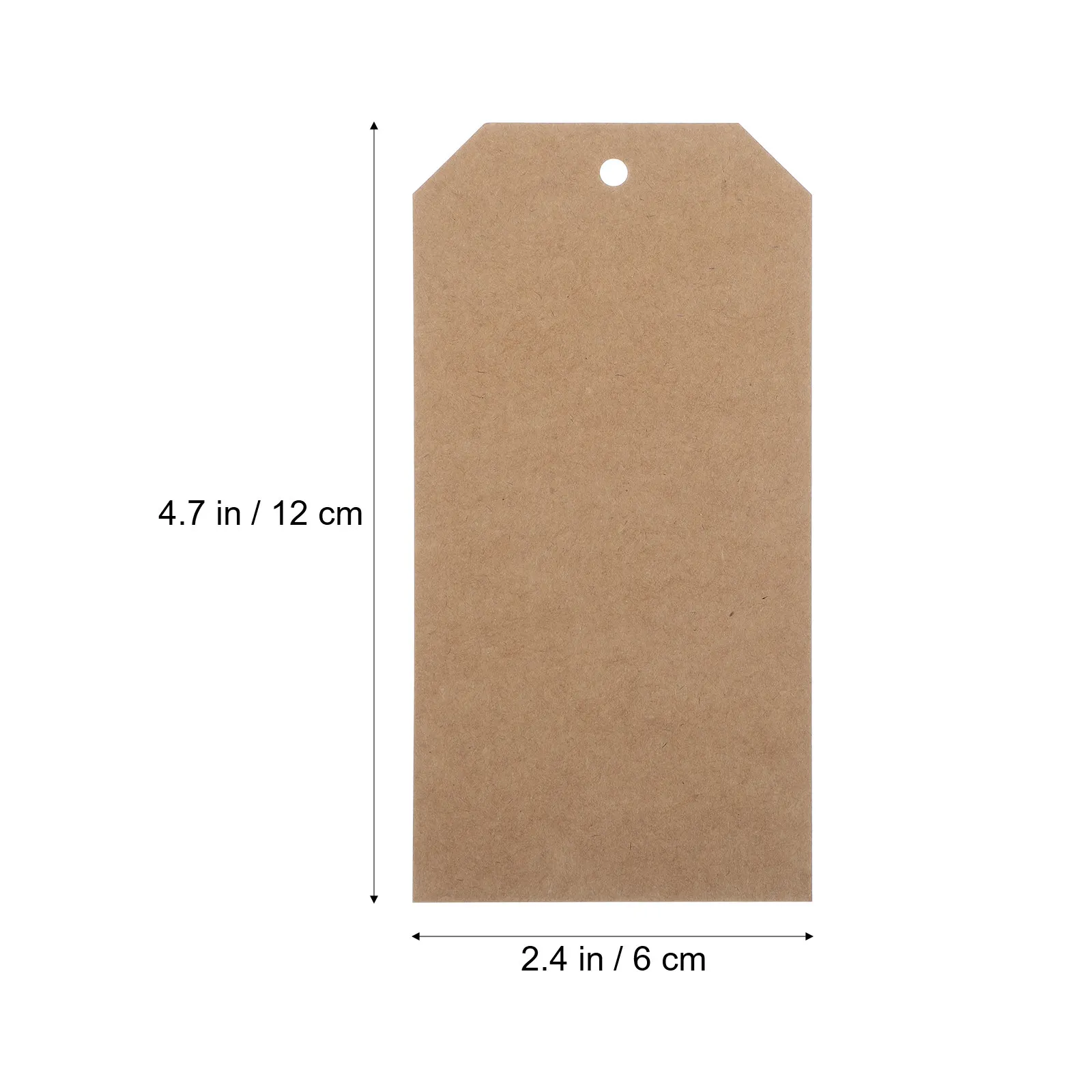 200Pcs Blank Kraft Paper Tags with Wire Labels for DIY Gifts Clothing Decoration Dual-Side Design