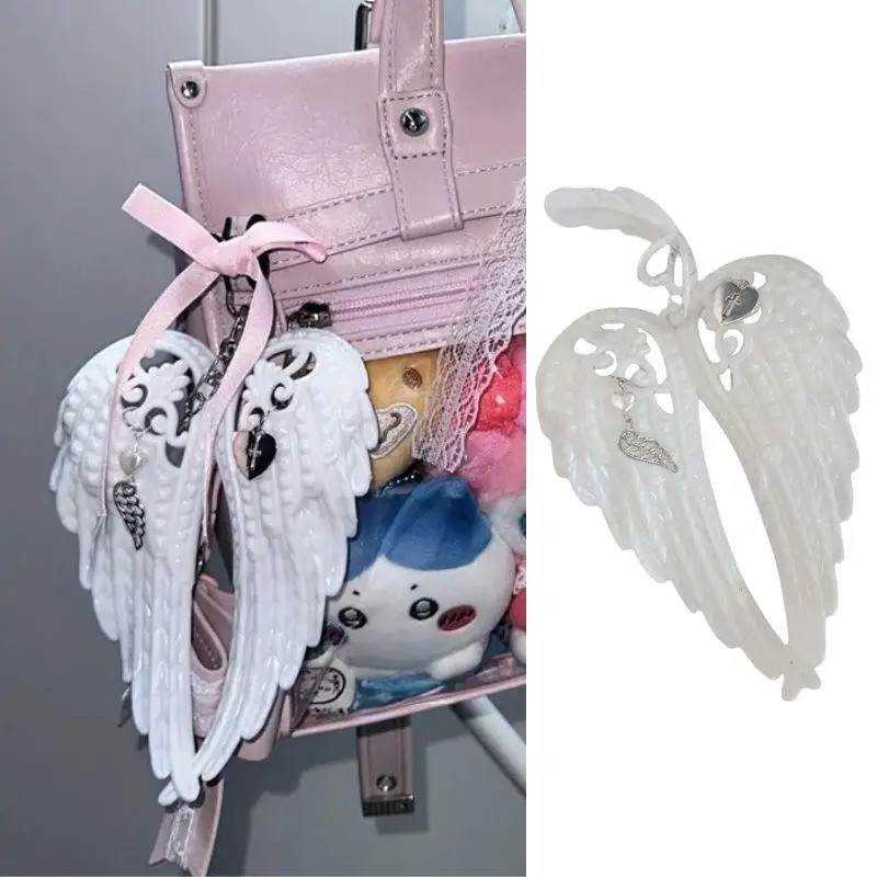 Wings Shape Carabiner Acrylic Keychain