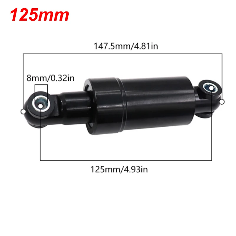 110 125 150mm Rear Shock Absorber Built-in Coil Spring Hole Spacing For KuGoo M4 Electric Scooter