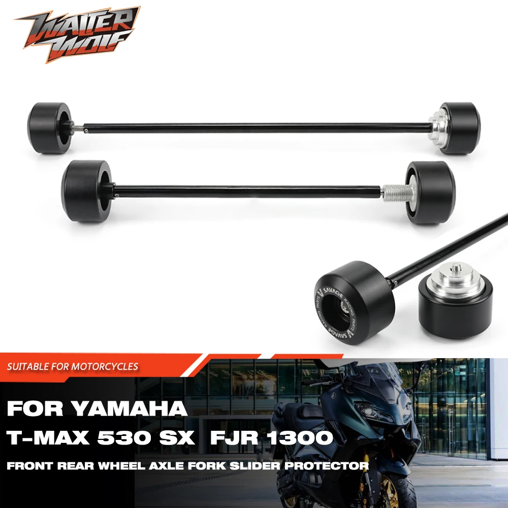

Motorcycle Front Rear Wheel Axle Fork Slider Crash Protector For YAMAHA YZF R6 R1 T-MAX TMAX 530 XP500 DX SX FJR1300 YZFR6 YZFR1