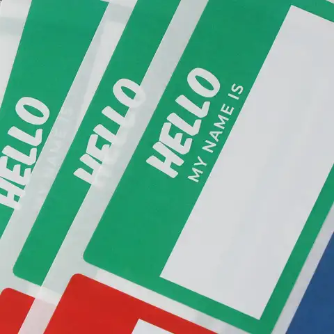 60 st namnskyltar, 10 best sales Mitt namn är ett klistermärke - №2