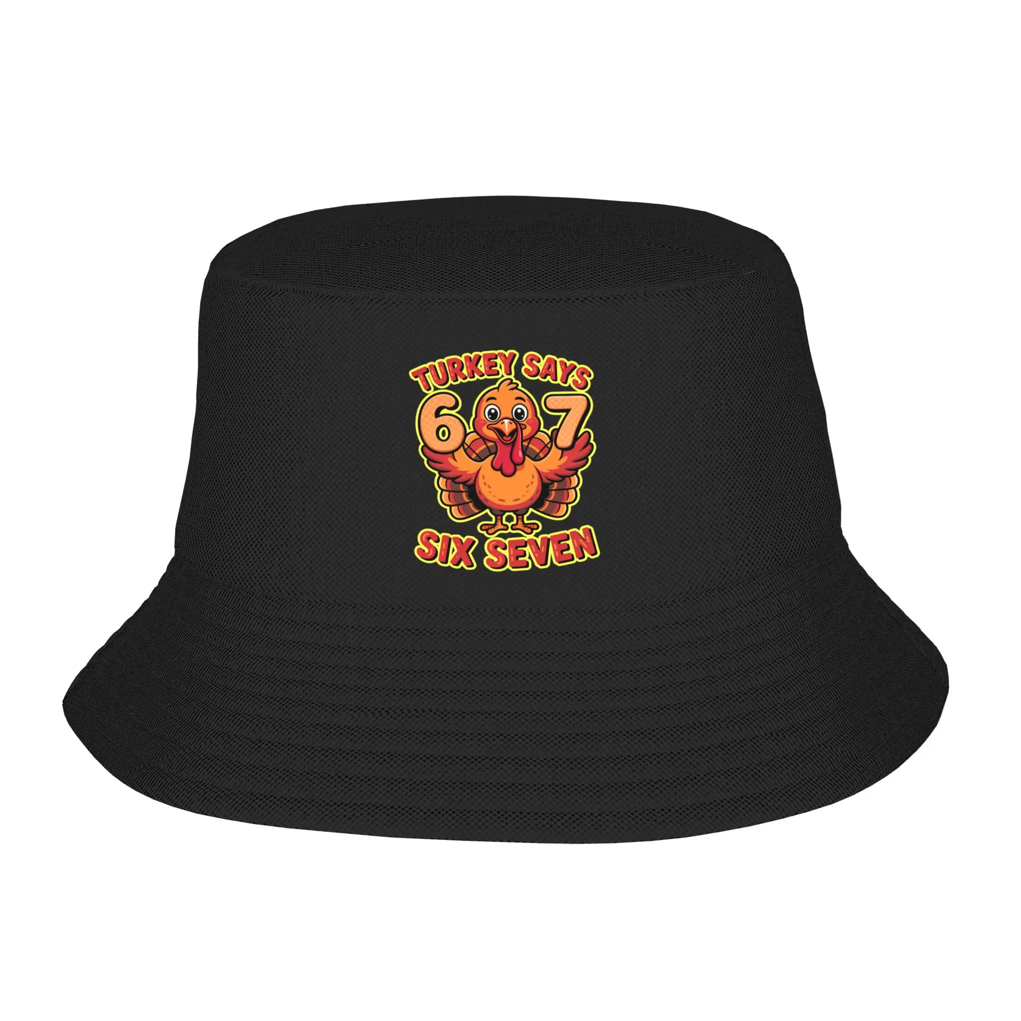 chapeu-bucket-personalizado-engracado-com-meme-'turkey-says-six-seven-67'-para-mulheres-e-homens-ideal-para-atividades-ao-ar-livre-verao-camping-e-pesca