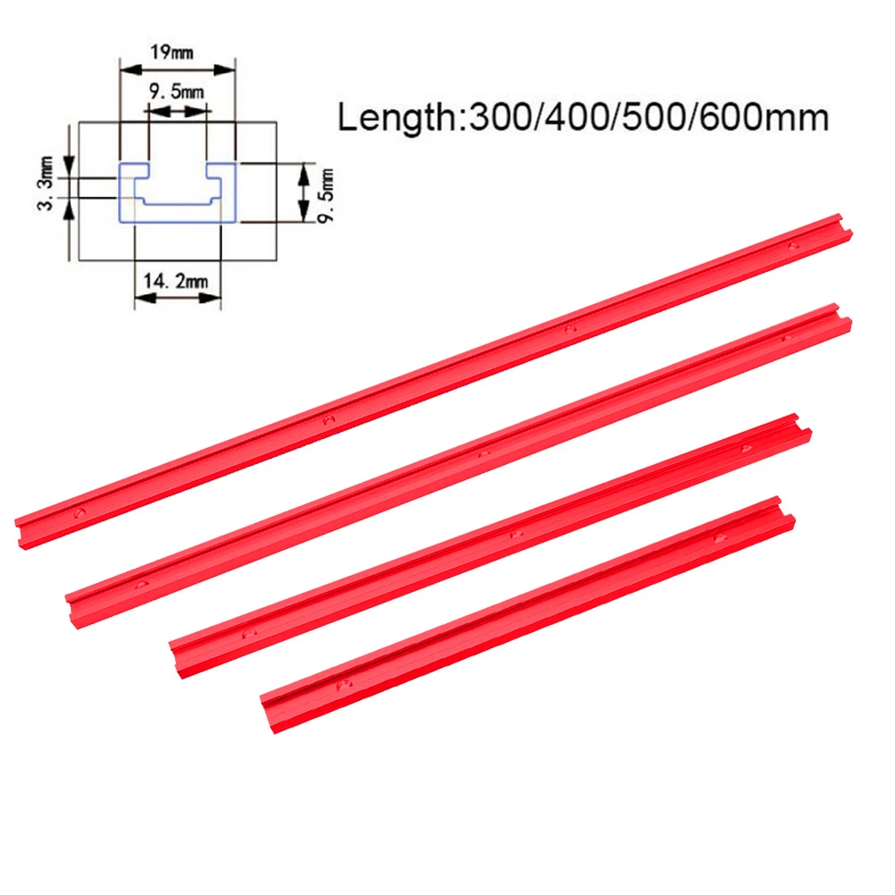 Aluminium Alloy 300mm-600mm T-Track T-Slot Miter Jig Tools For Woodworking Router Fixture Slot Table Saw Router Table DIY Tools