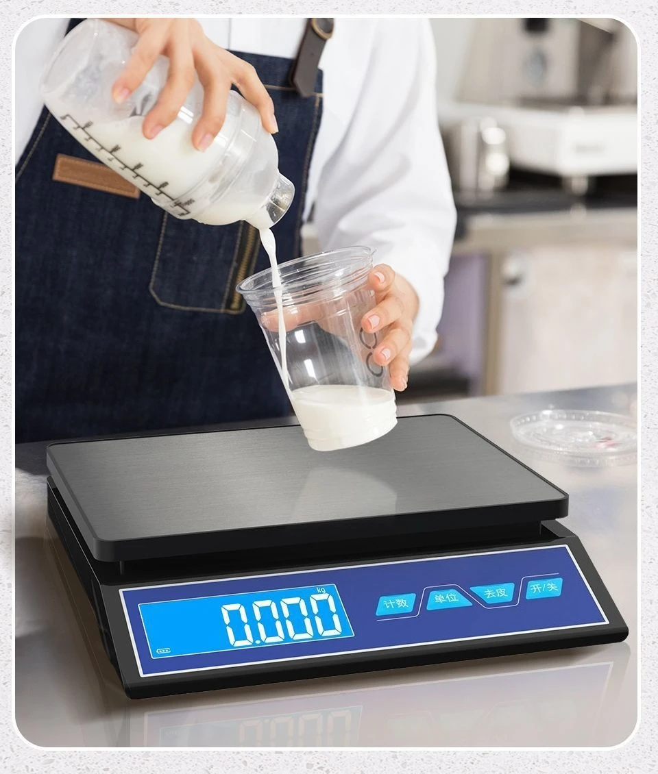 30kg Large Digital Weighing Scale, High Precision Counter Scale for Household Baking, Food and Express Parcel Weighing