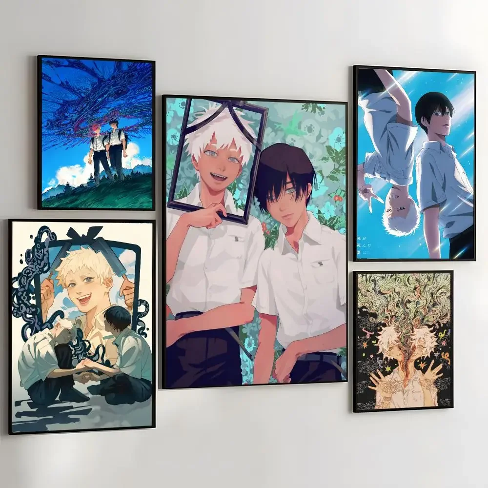 The S-summer Hikaru Died Painting Calligraphy Self Adhesive Wall Art Waterproof Print For Bedroom Hallway Home Decor