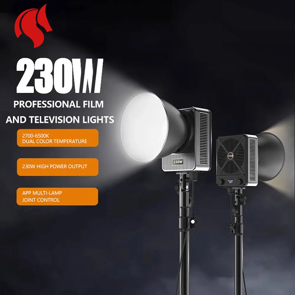 

MIAOTU G230W G330W Portable LED Photography Light Fill Light 2800K-6500K Studio Baorongkou Video Light Live Studio