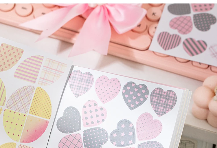 TIANZI Cartoon Die Cut Stickers Book 20/40 Sheets Decorative Diary Scrapbooking Supplies Handmade Japanese Stationery
