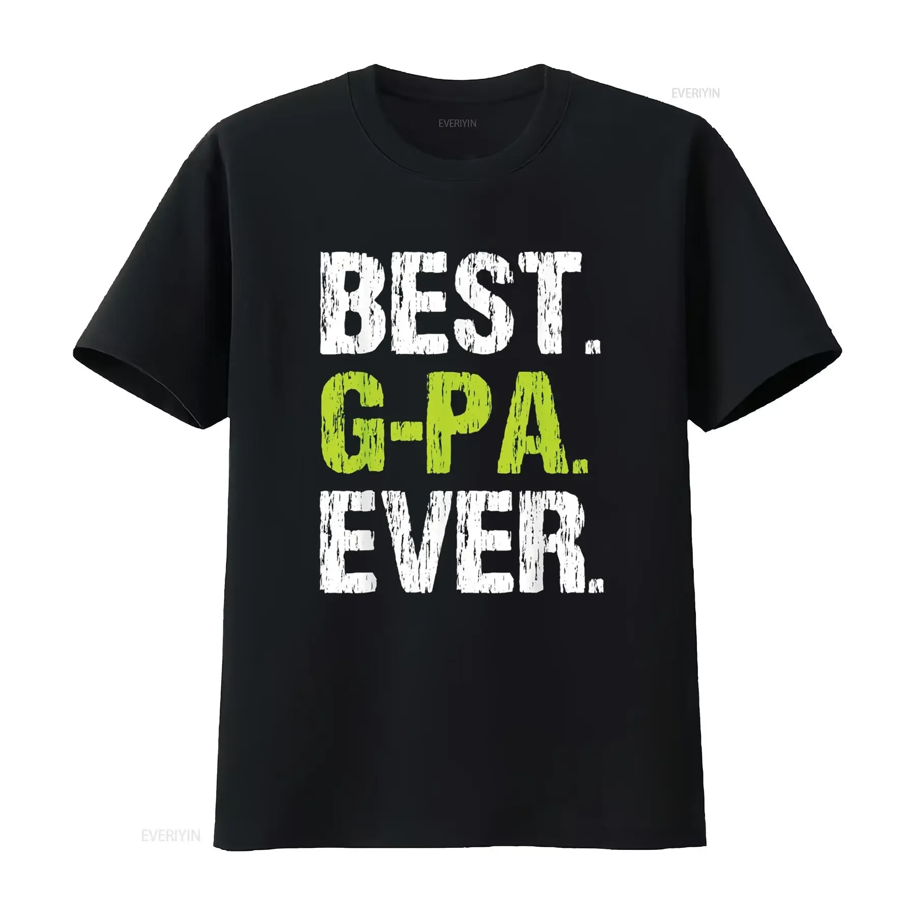 تي شيرت Best G Pa Ever Family رائع ومضحك Gpa تي شيرت عتيق مغسول أنيق ومسامي قليلاً للجنسين مريح