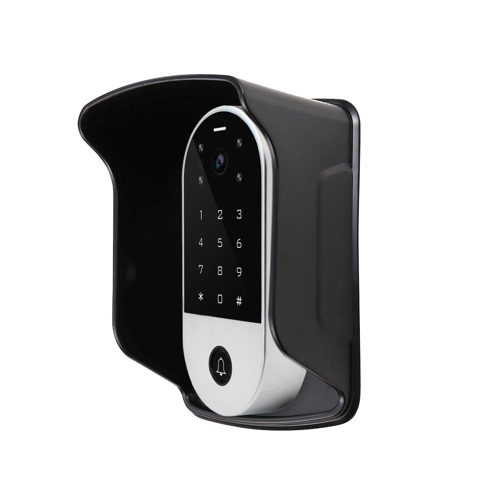 Wifi Video Intercom Access Control Keypad 125Khz RFID Reader Tuya Mobile APP Door Camera Video Door Phone Entry System+Cover