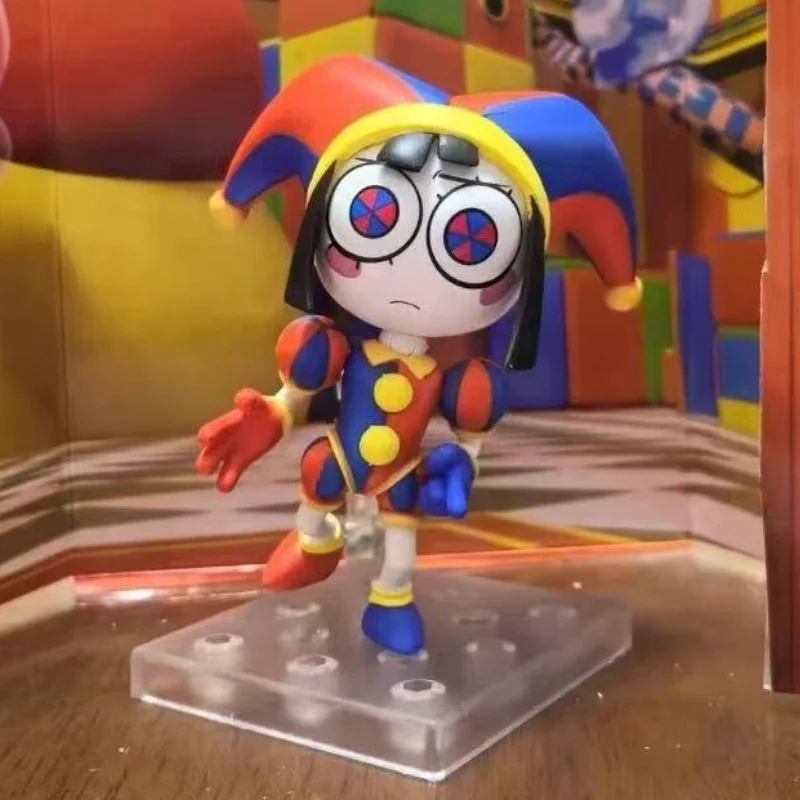 

In Stock 10cm Circus Pomni Q Version Mini Anime Figures Uzi Doorman Serial Designation V Desktop Decoration Collect Toy‌ Gift