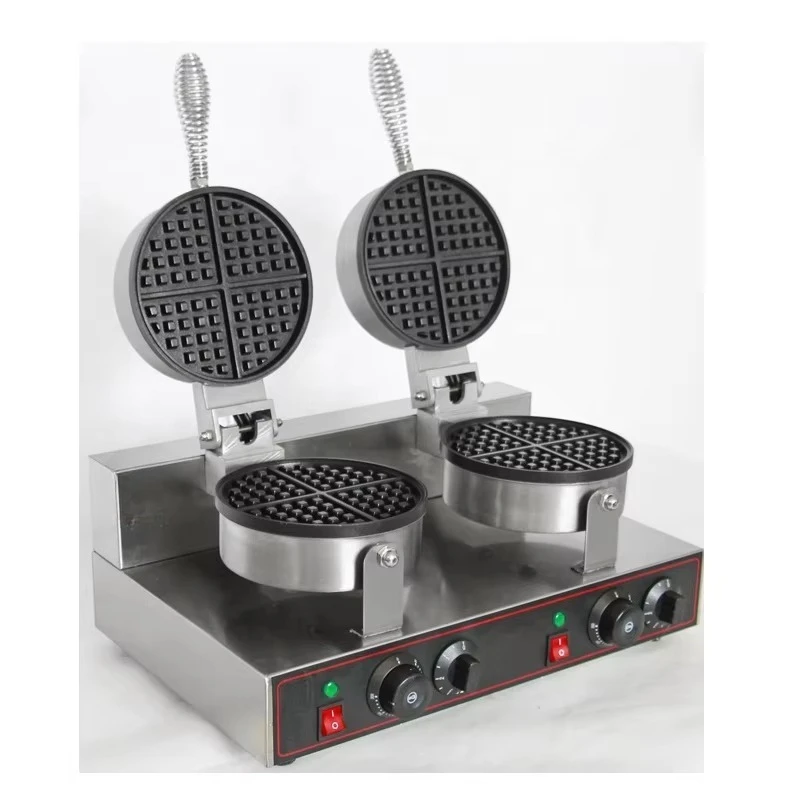 Waffle Rotary Baking Mold Toaster New Timer Commercial