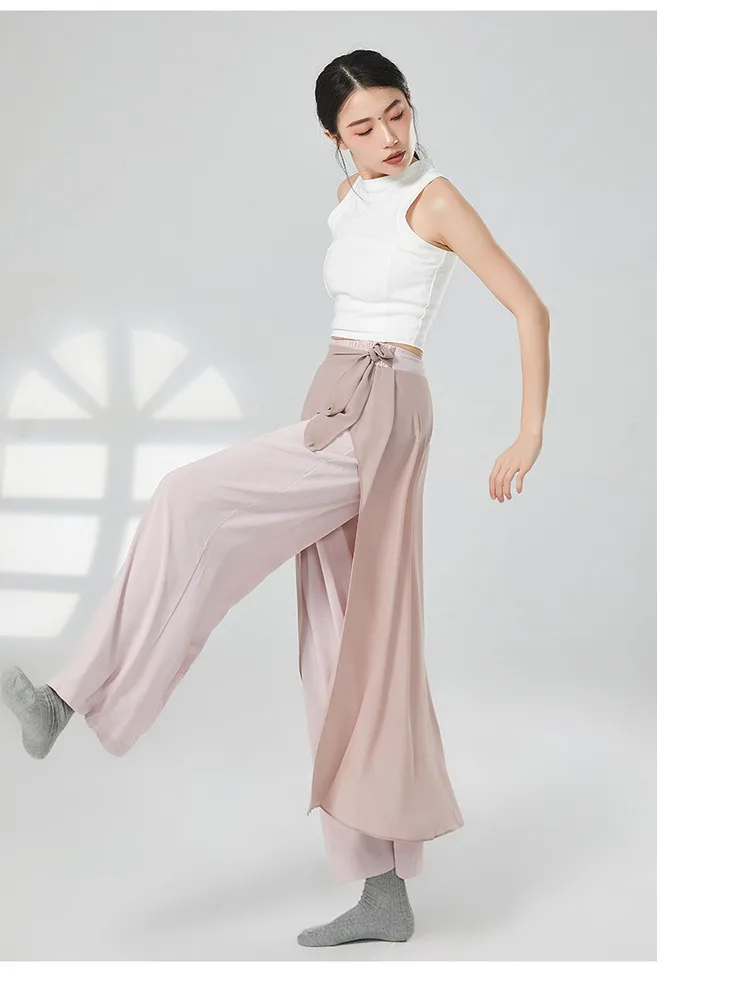 Allentati Modern Dance Line Costume Prom Pants Party Latin Wear donna Color Matching Street Luxury Elegant Jazz pantaloni a gamba larga