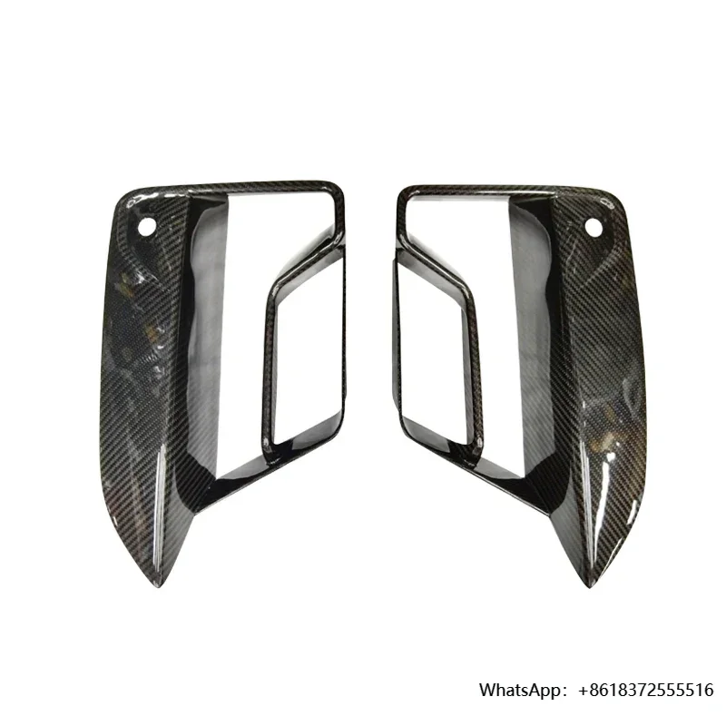 

X High Quality Dry Carbon Fog Lamp Frame Decorative Panel Suitable For M5 F90 LCI Front Bumper Vent Decorative Panel