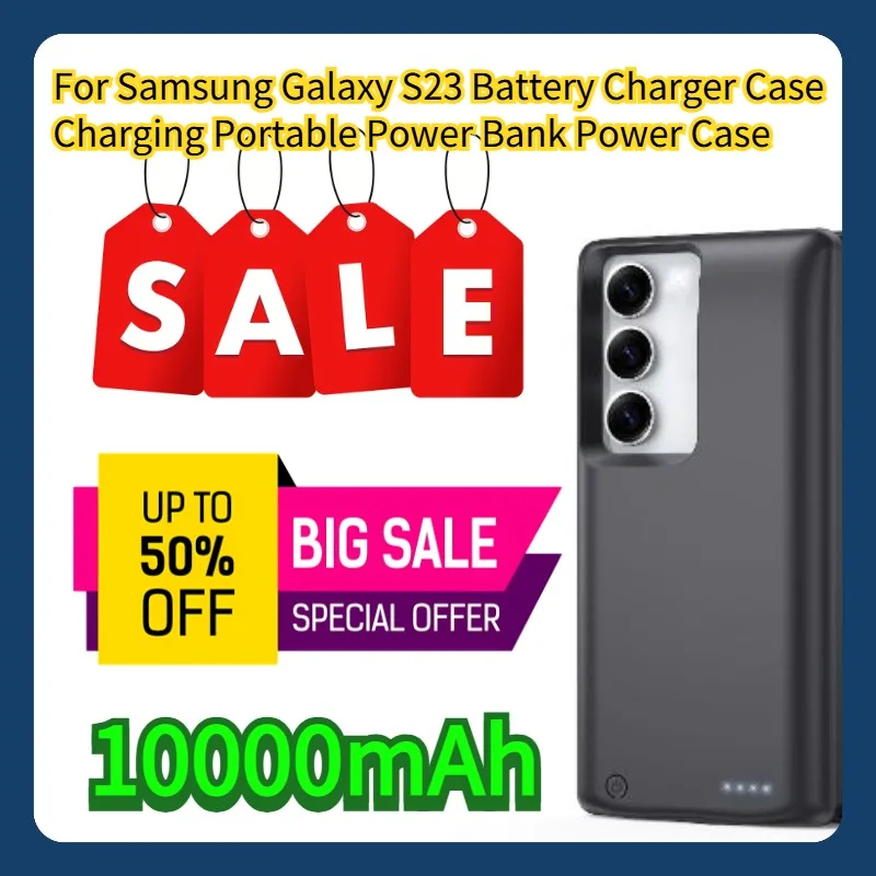 

Портативный зарядный чехол-пауэрбанк 10000 мАч для Samsung Galaxy S23