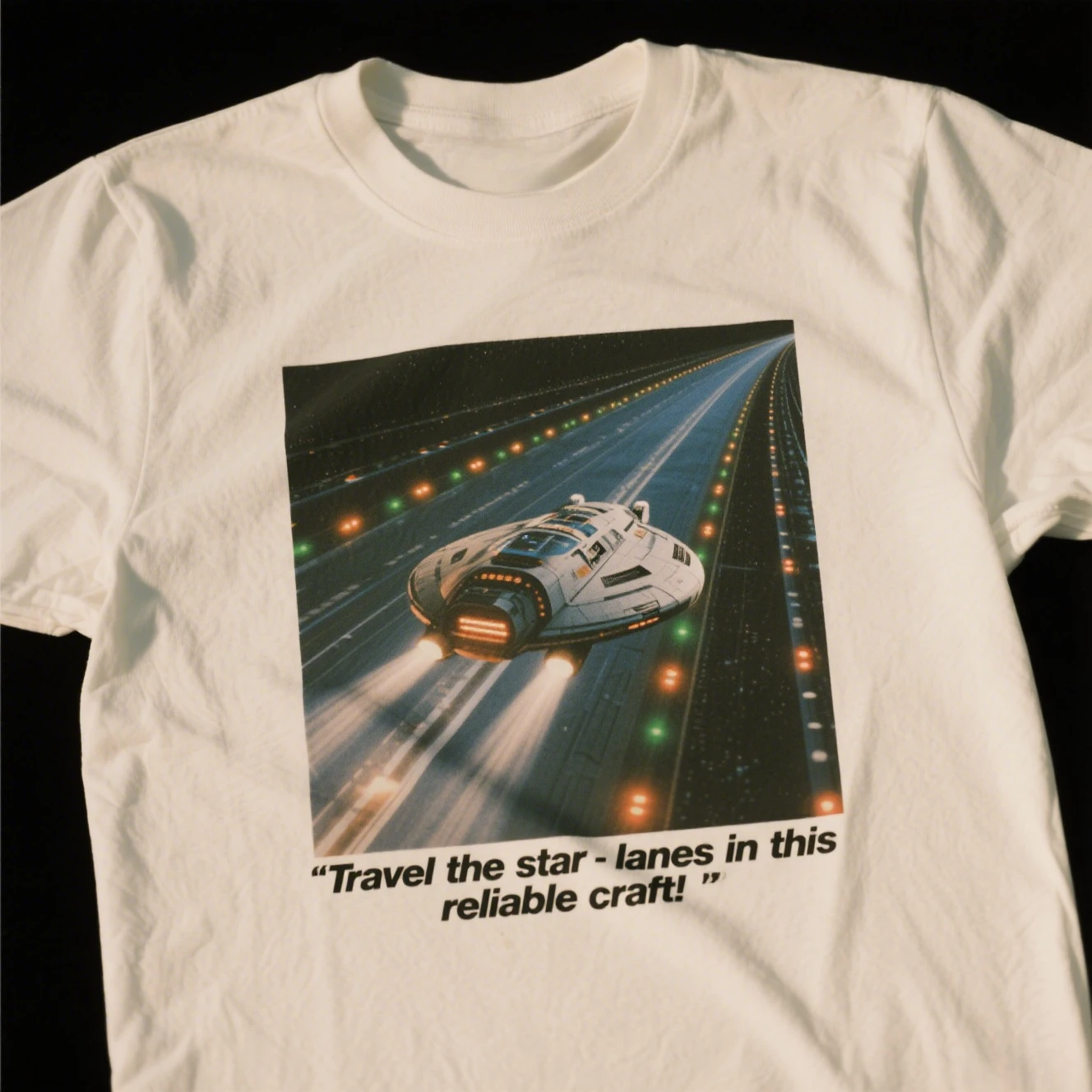 

Spaceship Graphic Printing Summer Luxury Brand Cotton Men's and Women's T-Shirts Short Sleeves Street Trend Fashion Clothing