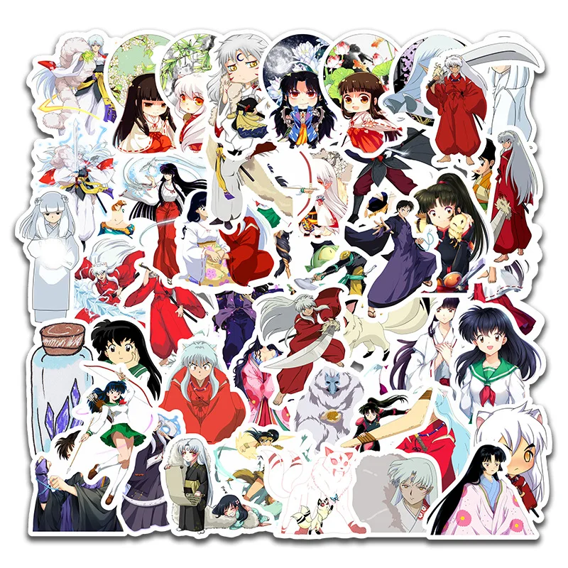 10/30/50pcs Inuyasha Stickers Waterproof Skateboard Motorcycle Guitar Luggage Laptop Bicycle Sticker Kids Toys