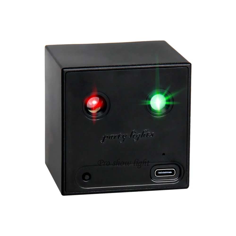 Portable Lazer Light Rechargeable RG Pattern Stage Laser Sound Activated Music DJ Party Lights for Disco Club 32 Lighting Effect