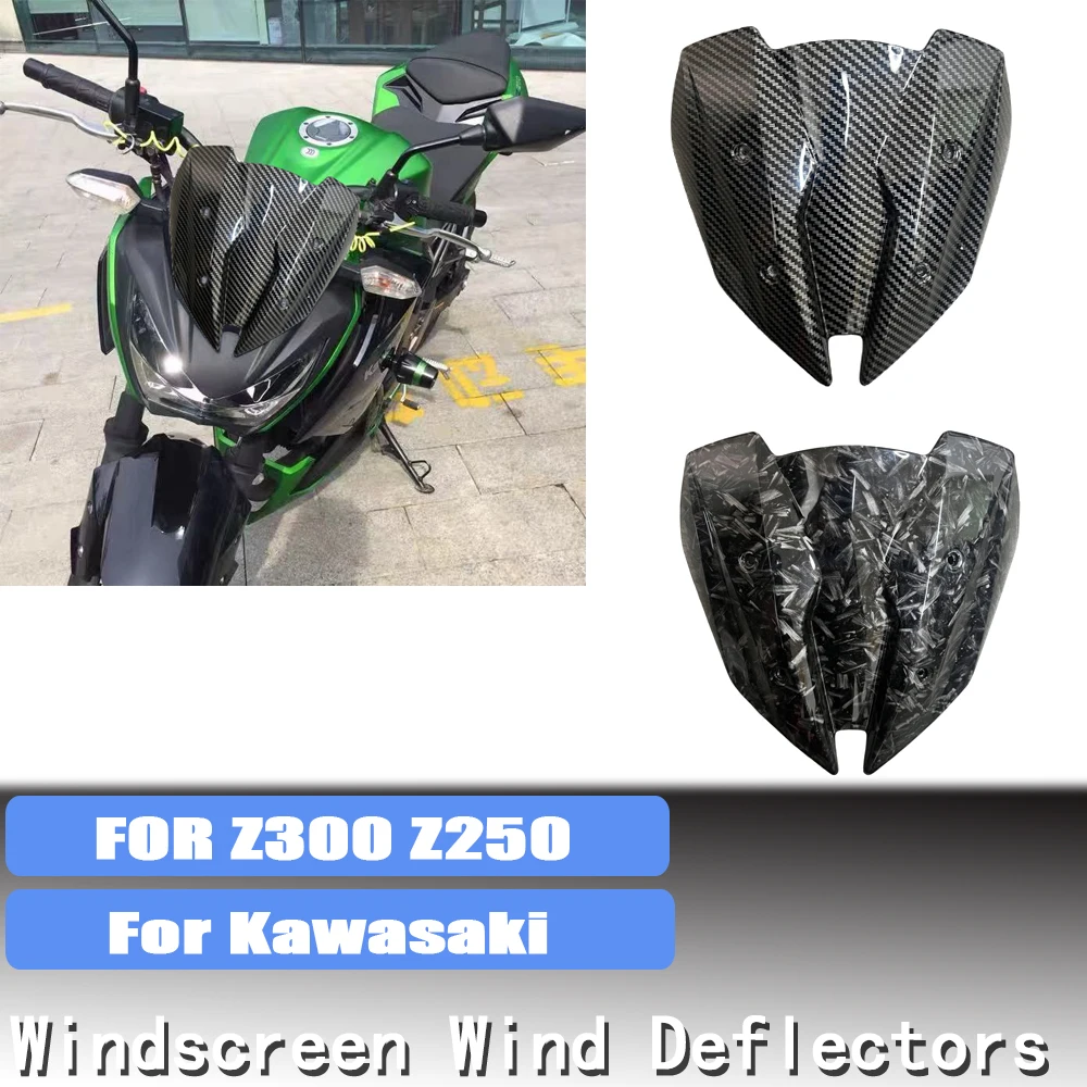 Windschutzscheibe für Kawasaki Z300 Z250 2013 2014 2015 2016 2017 Z300 Windschutzscheibe Windabweiser Bildschirm Double Bubble Windschutzscheibe