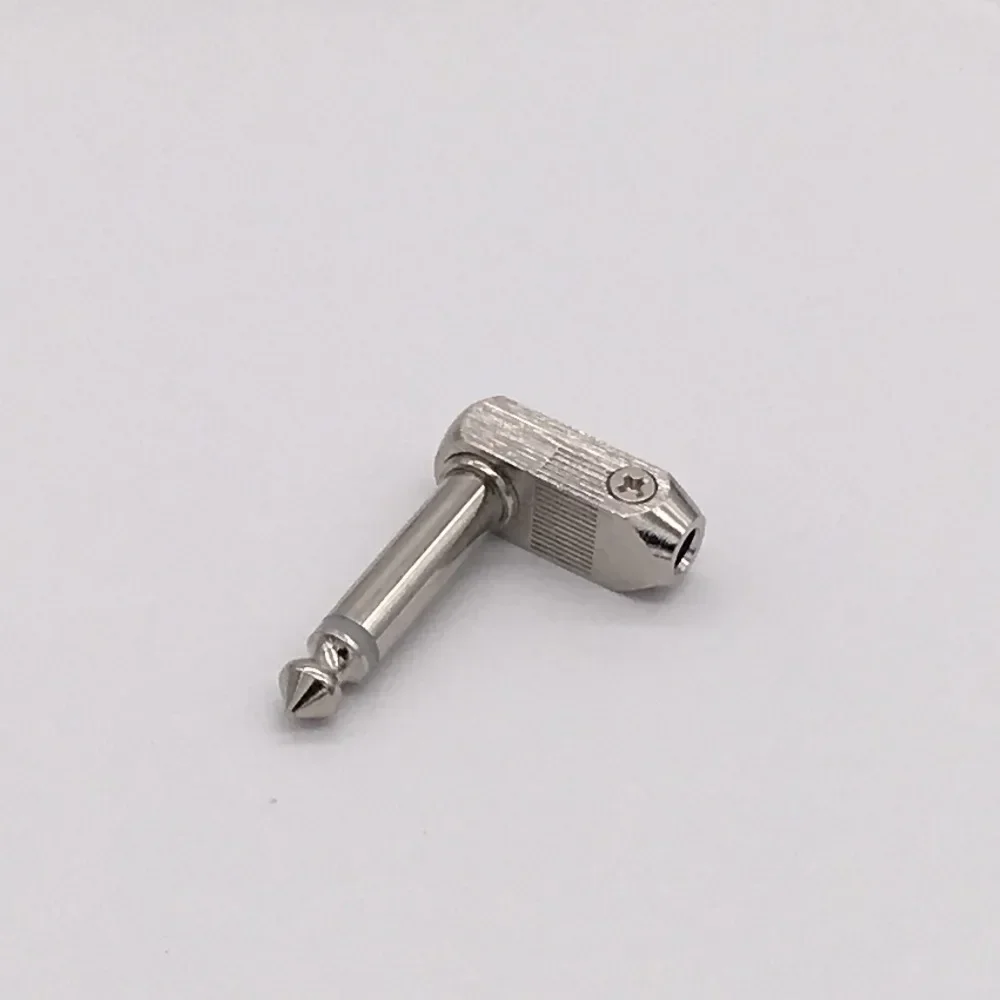 Pro-C Solderless 6.35mm Connector Plug 6.35mm Audio Adapter Mono Electric Guitar Plug Nickel Plated