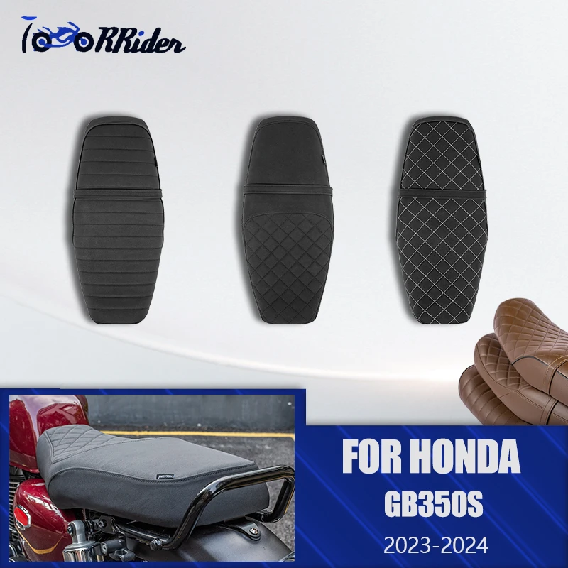 For Honda GB 350S GB350S 2023 2024 Motorcycle Front Seat Cushion Motorcycle Driver Rider Seat Pad Black brown Covers