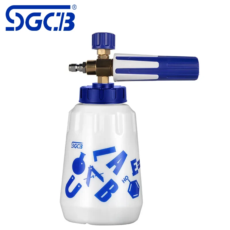 SGCB 1000ML Foam Cannon High Pressure Soap Snow Foamer Pressure Washer Gun Leak-Proof  1/4” US Connector For Car Washing